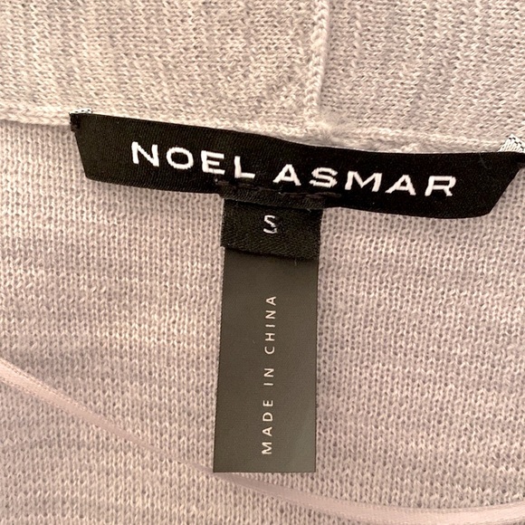 Noel Asmar Chloe Open Front Cardigan 100% merino wool in Luna (grey) size Small - Picture 3 of 10